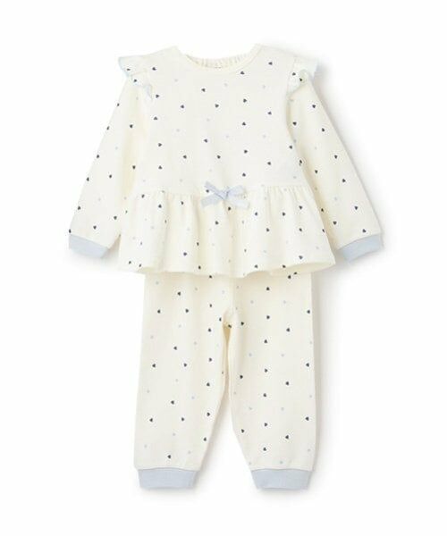 petit main / プティマイン ルームウェア | GIRLS長袖パジャマ（ライト ブルー）