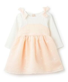 petit main / プティマイン ミニ丈・ひざ丈ワンピース | 【リンク】花刺しゅうワンピース(キッズ)