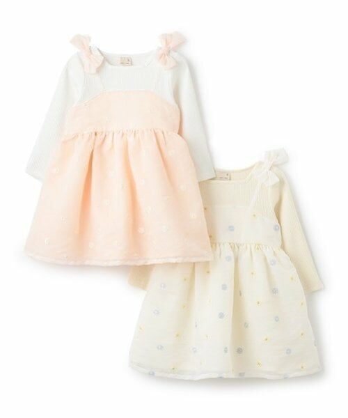 petit main / プティマイン ミニ丈・ひざ丈ワンピース | 【リンク】花刺しゅうワンピース(キッズ) | 詳細13