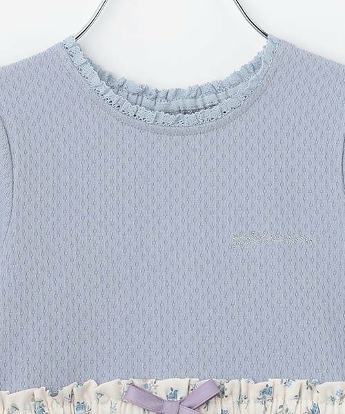 petit main / プティマイン ミニ丈・ひざ丈ワンピース | カット×布帛切り替えワンピース | 詳細6