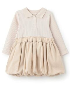 petit main / プティマイン ミニ丈・ひざ丈ワンピース | 【リンク】衿バルーンワンピース(キッズ)
