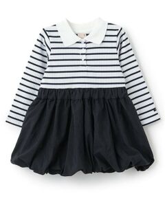 petit main / プティマイン ミニ丈・ひざ丈ワンピース | 【リンク】衿バルーンワンピース(キッズ)