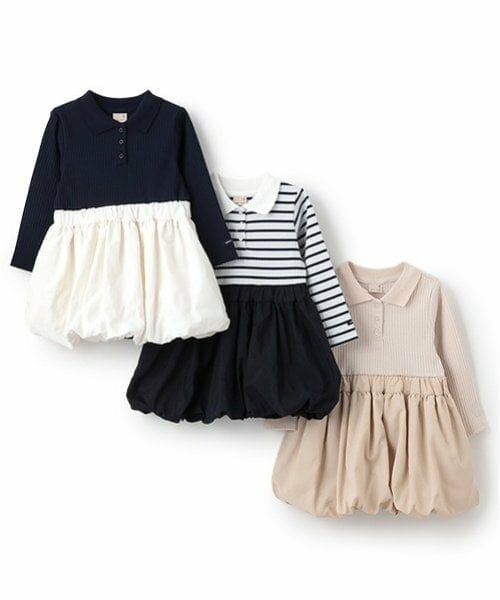 petit main / プティマイン ミニ丈・ひざ丈ワンピース | 【リンク】衿バルーンワンピース(キッズ) | 詳細14