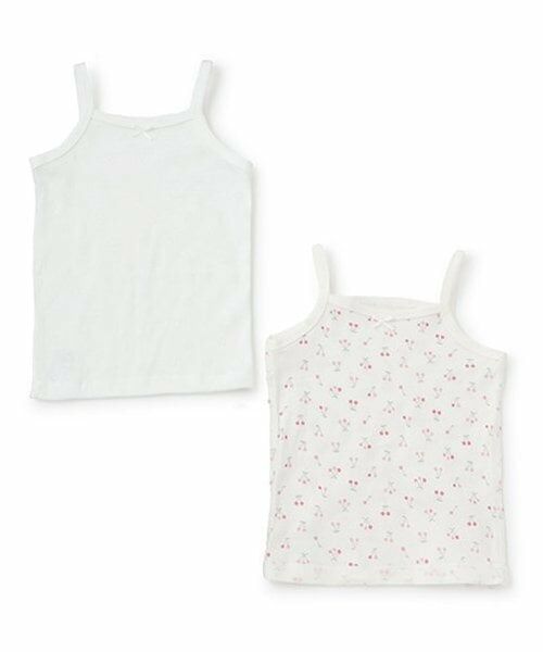 petit main / プティマイン その他インナー・ルームウェア | 【弱酸性】キャミ肌着2P(アイボリー)