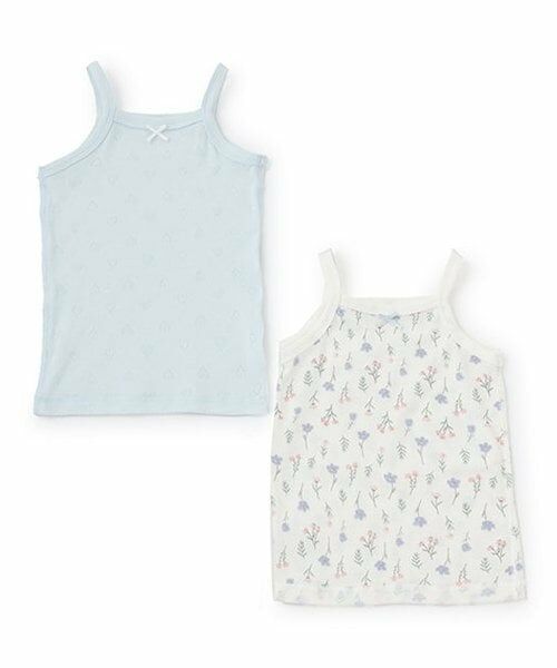 petit main / プティマイン その他インナー・ルームウェア | 【弱酸性】キャミ肌着2P(サックス)