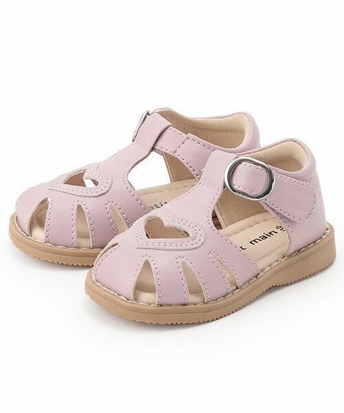 petit main / プティマイン サンダル | ハートサンダル(ラベンダー)