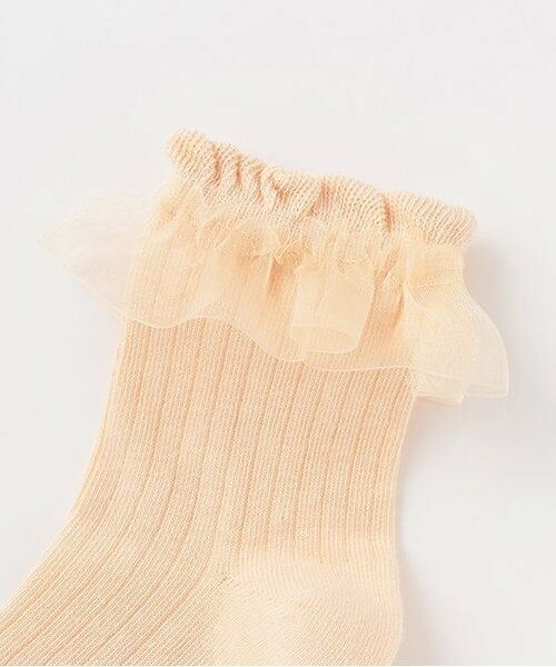 petit main / プティマイン ソックス | フリル・フロートクルーソックス2P | 詳細1
