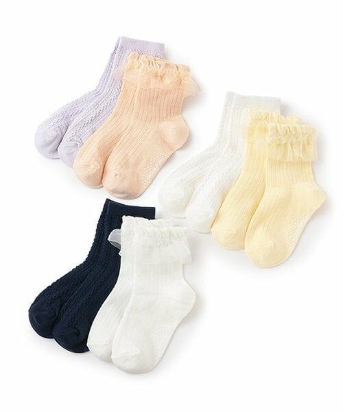 petit main / プティマイン ソックス | フリル・フロートクルーソックス2P | 詳細6