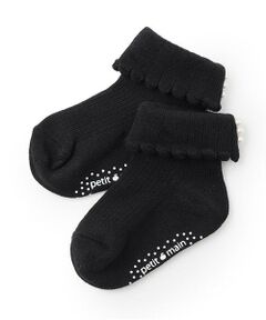 petit main / プティマイン ソックス | パール付きクルーソックス