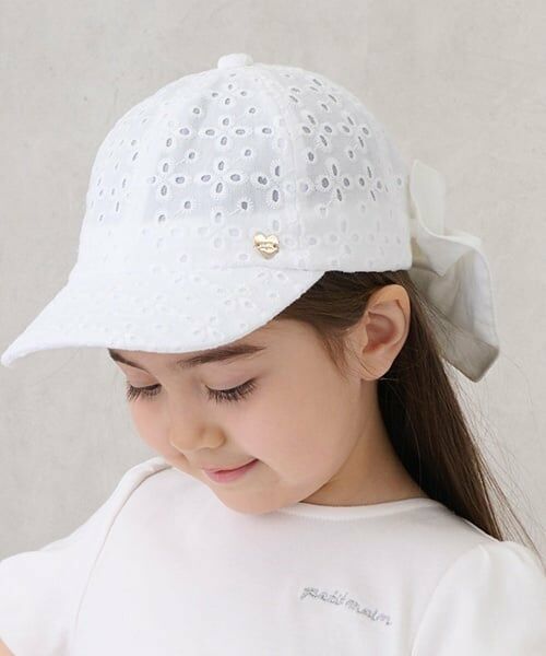 petit main / プティマイン キャップ | 日除けリボン付きキャップ | 詳細8