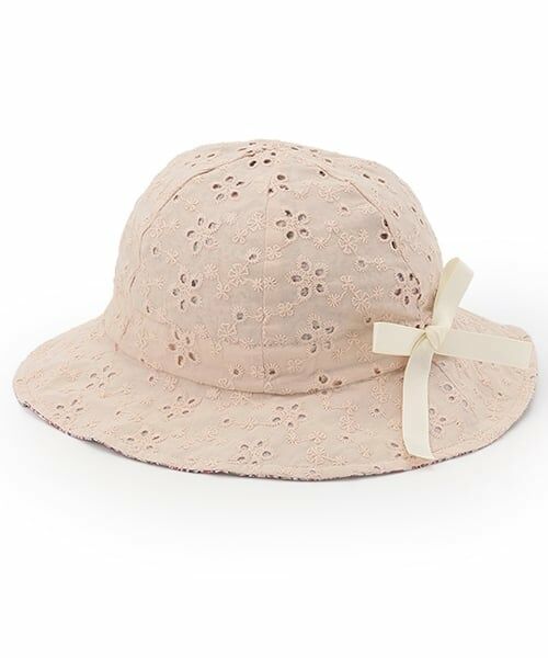 petit main / プティマイン ハット | リバーシブルハット（ライト ピンク）