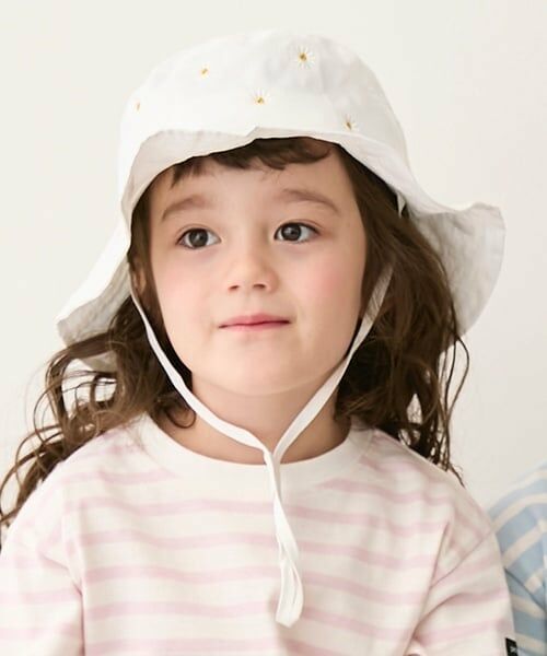 petit main / プティマイン ハット | 【遮熱】刺しゅうバケットハット | 詳細2