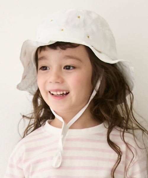 petit main / プティマイン ハット | 【遮熱】刺しゅうバケットハット | 詳細3