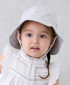 petit main / プティマイン ハット | 【遮熱】日除けつきスカラップハット