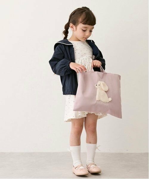 petit main / プティマイン トートバッグ | DOGアップリケレッスンバッグ | 詳細10