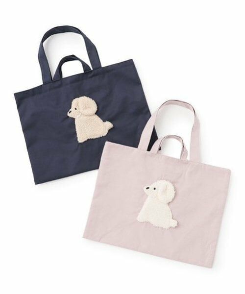 petit main / プティマイン トートバッグ | DOGアップリケレッスンバッグ | 詳細5