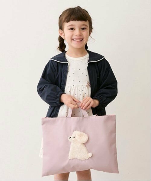 petit main / プティマイン トートバッグ | DOGアップリケレッスンバッグ | 詳細7