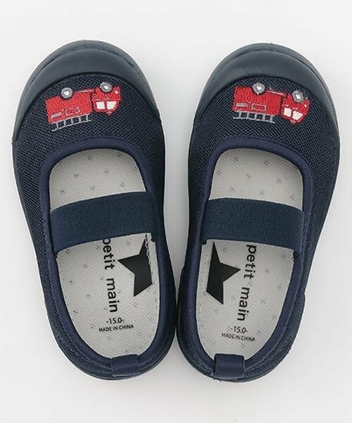 petit main / プティマイン インテリア・生活雑貨・ホビー・ステーショナリー | ワンポイント刺しゅうメッシュ上履き | 詳細12