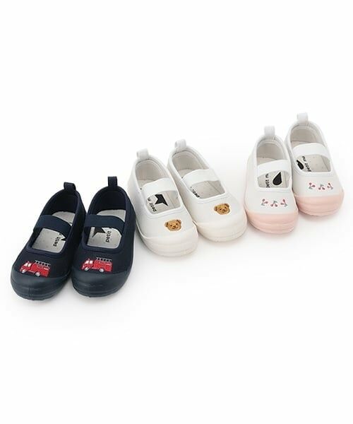 petit main / プティマイン インテリア・生活雑貨・ホビー・ステーショナリー | ワンポイント刺しゅうメッシュ上履き | 詳細14