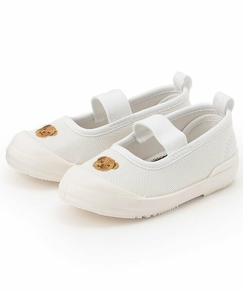 petit main / プティマイン インテリア・生活雑貨・ホビー・ステーショナリー | ワンポイント刺しゅうメッシュ上履き | 詳細4