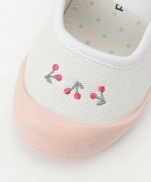 petit main / プティマイン インテリア・生活雑貨・ホビー・ステーショナリー | ワンポイント刺しゅうメッシュ上履き | 詳細8