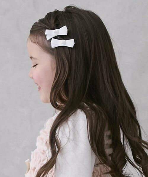 petit main / プティマイン ヘアピン | リボンヘアクリップ2P | 詳細1