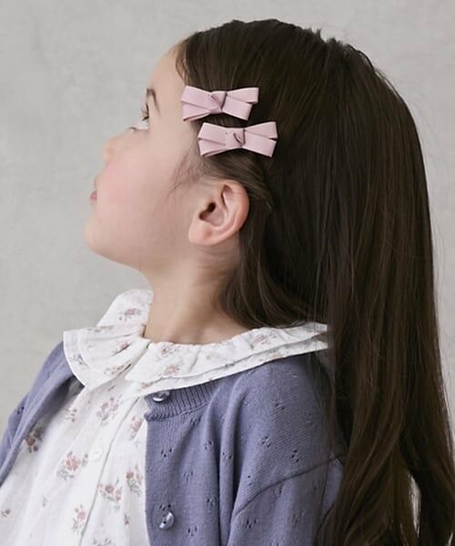petit main / プティマイン ヘアピン | リボンヘアクリップ2P | 詳細5