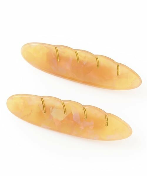 petit main / プティマイン ヘアピン | パンヘアクリップ2P（ベージュ）