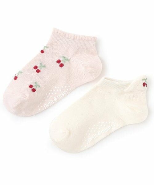 petit main / プティマイン ソックス | CUTEスニーカー丈ソックス2P（オフ ホワイト）