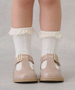 petit main / プティマイン ソックス | レースつきクルーソックス