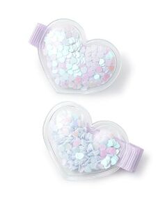 petit main / プティマイン ヘアピン | ハートフレークヘアクリップ2P
