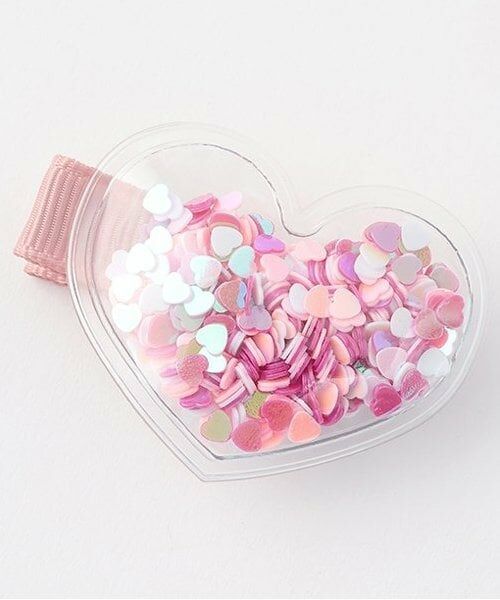 petit main / プティマイン ヘアピン | ハートフレークヘアクリップ2P | 詳細3