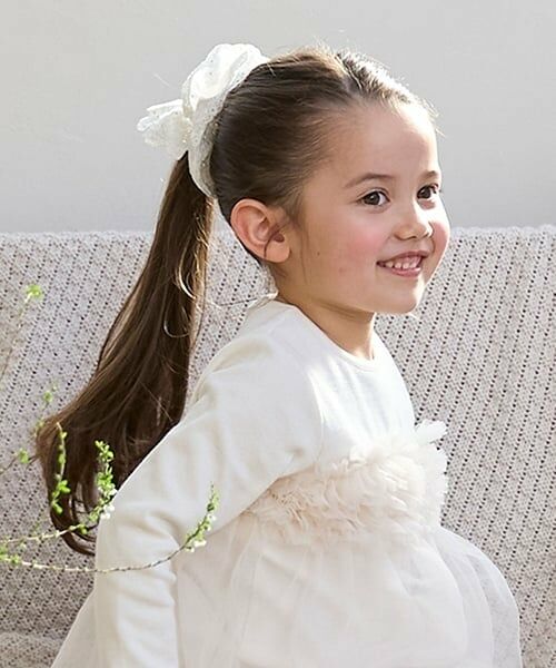 petit main / プティマイン ヘアゴム・シュシュ | ボリュームレースシュシュ | 詳細1