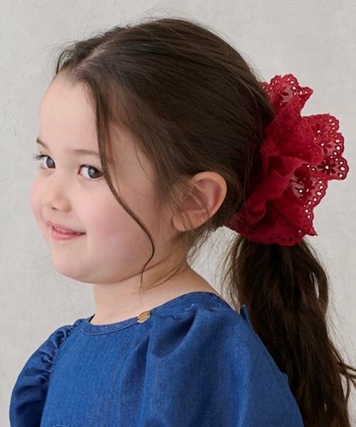 petit main / プティマイン ヘアゴム・シュシュ | ボリュームレースシュシュ | 詳細12