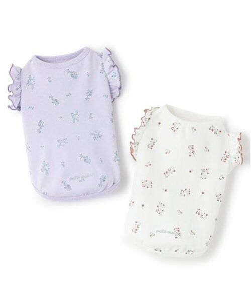 petit main / プティマイン ペットグッズ | 【リンク】【DOG】総柄肩フリルタンク | 詳細12