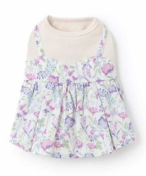 petit main / プティマイン ペットグッズ | 【リンク】【DOG】花柄ドッキングワンピ | 詳細11