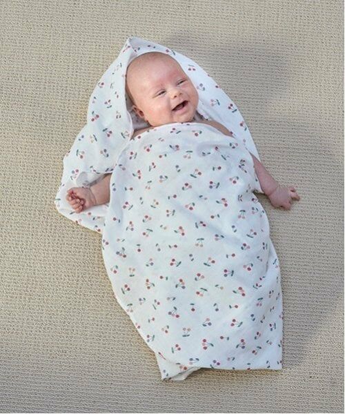 petit main / プティマイン ベビー・キッズウエア | ガーゼおくるみ（ピンク）