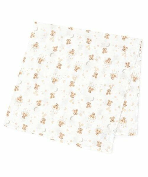 petit main / プティマイン ベビー・キッズウエア | ガーゼおくるみ（ベージュ）