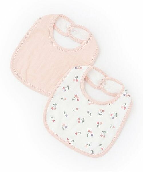 petit main / プティマイン スタイ・ビブ | ガーゼスタイ2P（ライト ピンク）