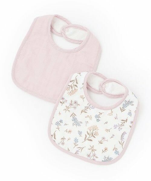 petit main / プティマイン スタイ・ビブ | ガーゼスタイ2P（ラベンダー）