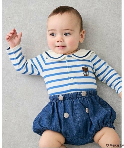 petit main / プティマイン ロンパース | 【Miffy】セーラーロンパース（ブルー）