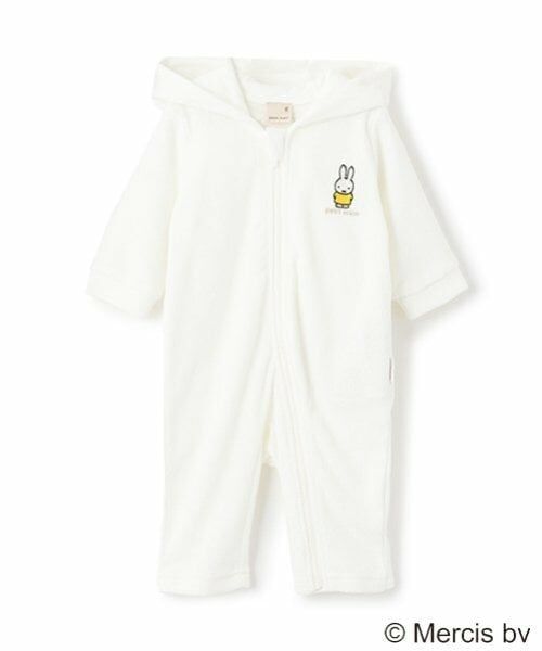 petit main / プティマイン ロンパース | 【Miffy】モチーフカバーオール（アイボリー）