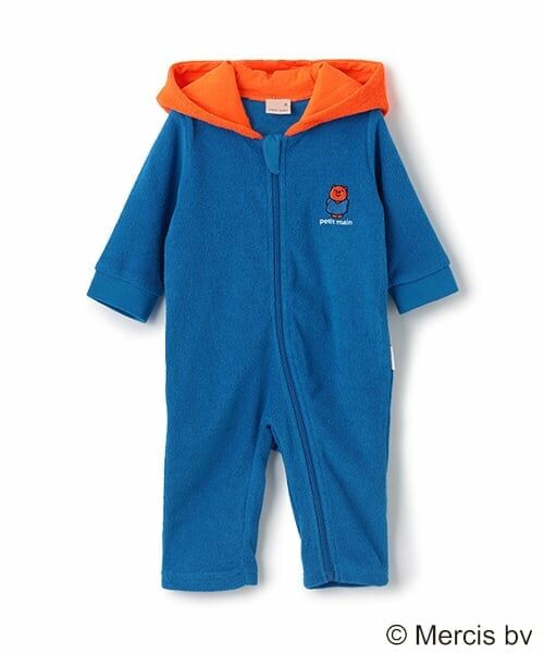 petit main / プティマイン ロンパース | 【Miffy】モチーフカバーオール（ブルー）