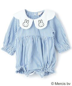 petit main / プティマイン ロンパース | 【Miffy】刺繍襟切替ロンパース