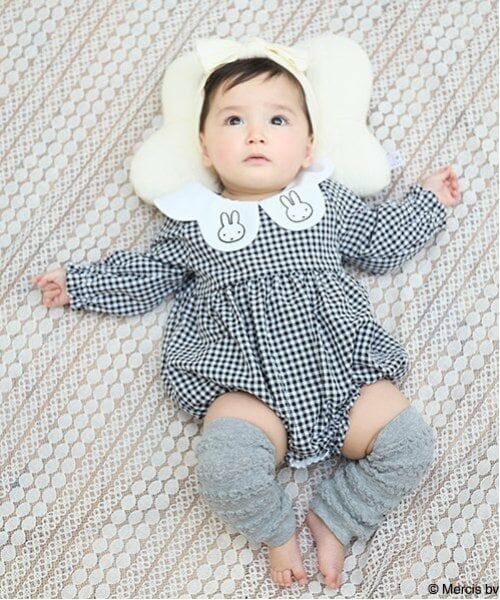 petit main / プティマイン ロンパース | 【Miffy】刺繍襟切替ロンパース | 詳細1