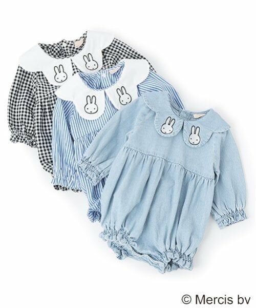 petit main / プティマイン ロンパース | 【Miffy】刺繍襟切替ロンパース | 詳細12