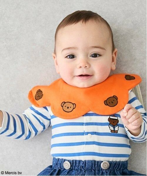 petit main / プティマイン スタイ・ビブ | 【Miffy】刺繍スタイ（オレンジ）