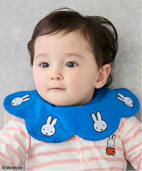 petit main / プティマイン スタイ・ビブ | 【Miffy】刺繍スタイ（紺）