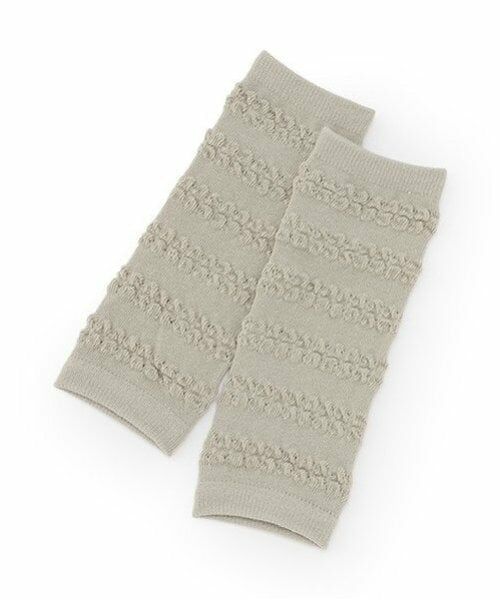 petit main / プティマイン ベビー・キッズウエア | ポコポコレッグウォーマー（薄カーキ）