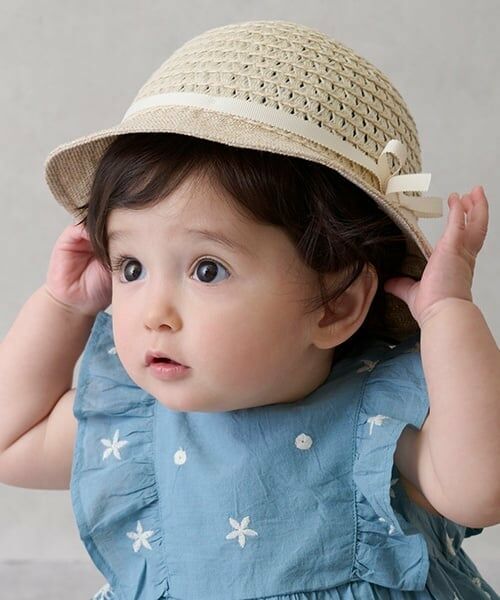 petit main / プティマイン ベビー・キッズグッズ | 雑材ハット（アイボリー）